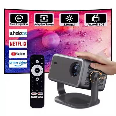 良い値段 Wifi6 4K スマート DMD プロジェクター 1080P ポータブル DLP 映画プロジェクター オンライン