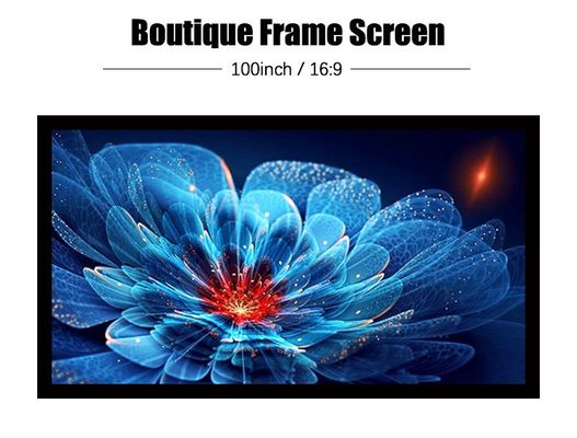 良い値段 インダース・ショート・スロー 固定液晶プロジェクター スクリーン 4K 超高画質 100インチ オンライン